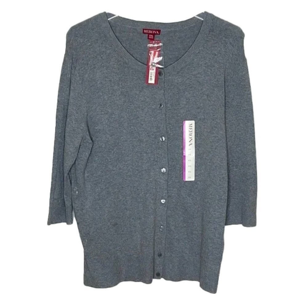 ❤️ 🆕 MERONA Button Down Blouse Size XXL